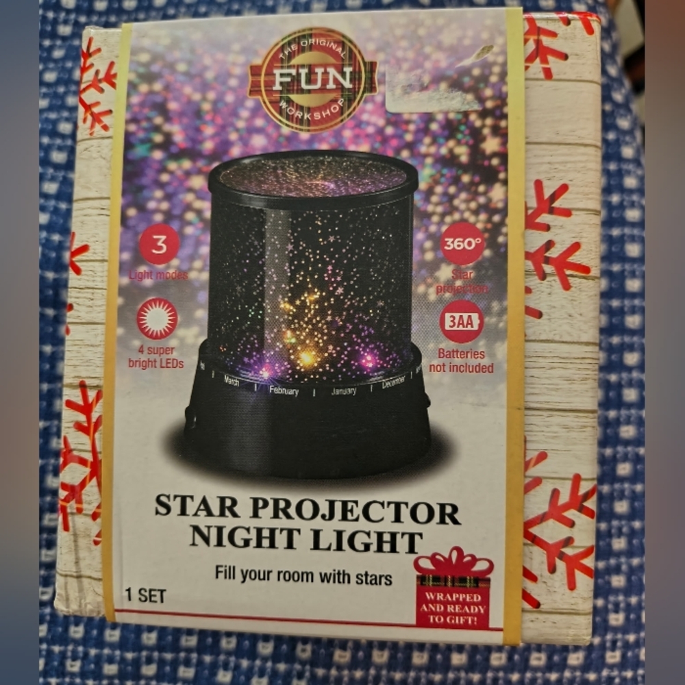 Star Projector Night Light! Brand New In Box!